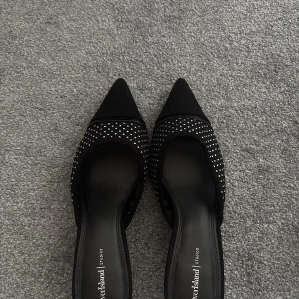 Elegant Black Studded Heels
